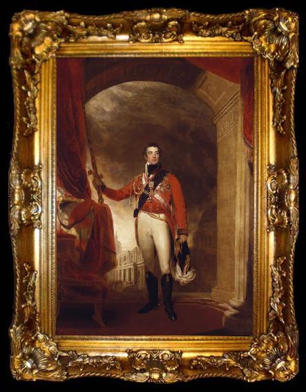 framed  Sir Thomas Lawrence Arthur Wellesley,First Duke of Wellington (mk25), ta009-2